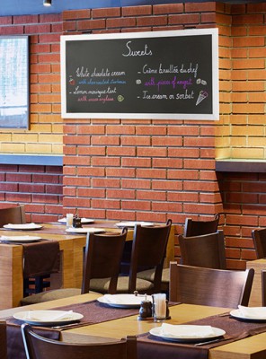 Securit® Universální tabule MULTIBOARD 60x115 cm, bílý rám - Barový, restaurační servis a hotelové doplňky - Univerzální tabule