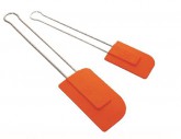 Silikonová stěrka s nerezovou rukojetí, oranžová 300 °C, 285 mm - Cukrářské a pekařské potřeby - Metly, štětce, papír, odměrky