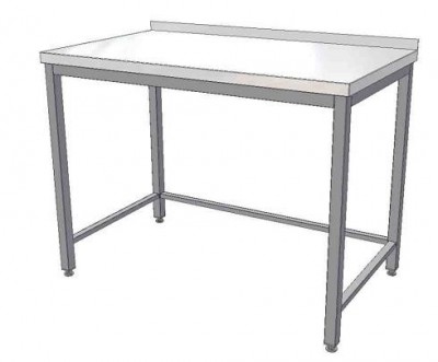 Nerezový pracovní stůl s trnoží 1000x800x850 - Nerezové pracovní stoly - Pracovní stoly - Pracovní stoly hloubky 800