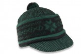 Pletená čepice zmijovka s kšiltem černá-zelená - Pracovní oděvy a ochranné pomůcky - Čepice