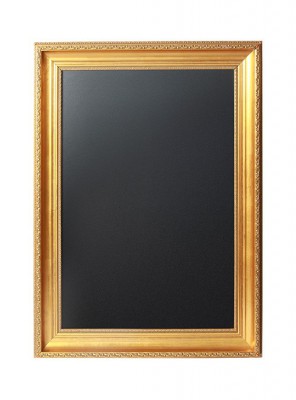Securit® Nástěnná popisovací tabule GOLD 75x100 cm, zlatý ozdobný rám - Barový, restaurační servis a hotelové doplňky - Nabídkové tabule nástěnné