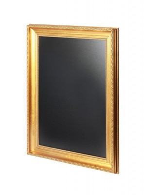 Securit® Nástěnná popisovací tabule GOLD 65x85 cm, zlatý ozdobný rám - Barový, restaurační servis a hotelové doplňky - Nabídkové tabule nástěnné
