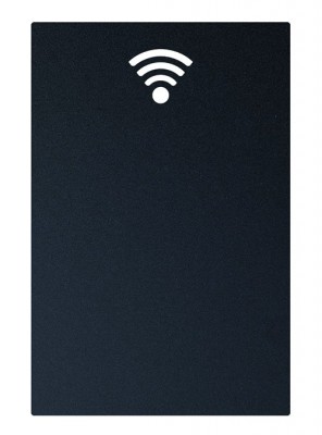 Securit® Popisovací tabule WIFI s popisovačem a lepící páskou, černá - Barový, restaurační servis a hotelové doplňky - Nabídkové tabule nástěnné