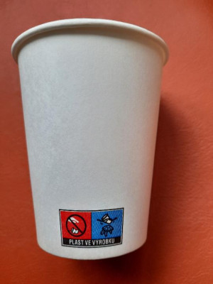 Papírový kelímek bílý 0,1l Coffee To Go bal.100ks - Obalový materiál - Kelímky