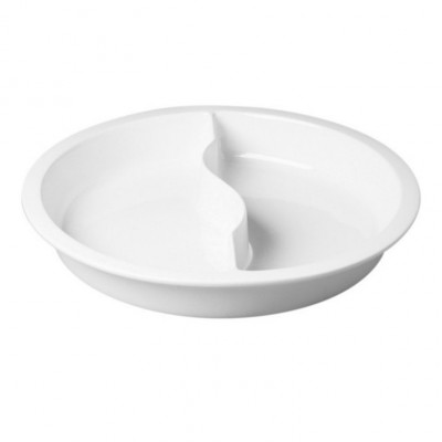 Nádoba do chafingu - dělená pr. 39 cm - Gastronádoby, Nerezové nádobí - Gastronádoby - Gastronádoby Porcelánové