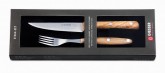 Souprava steaková - nůž, vidlička s olivovou střenkou Giesser 9750-2 o - Gastro příslušenství - Příbory