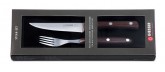 Souprava steaková - nůž, vidlička s palisandrovou střenkou Giesser 9750-2 - Gastro příslušenství - Příbory