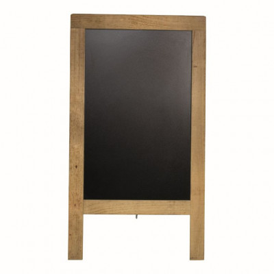 Securit® Nabídková stojanová rustikální tabule SANDWICH 131 x 72 cm, tmavě hnědá - Barový, restaurační servis a hotelové doplňky - Nabídkové tabule Áčkové