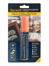 Securit® Silný popisovač šířka hrotu 7-15 mm, oranžový - Barový, restaurační servis a hotelové doplňky - Popisovače na tabuli a sklo