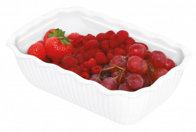Miska bílá 175x265x80mm polykarbonátová servírovací na salát - Gastro příslušenství - CATERING Servírovací podnosy, misky, vaničky, košíky - CATERING misky