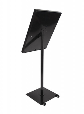 Securit® Osvětlená zasklená LED tabule 4 x A4, s postavcem a stojanem, černá - Barový, restaurační servis a hotelové doplňky - LED nabídkové tabule - Nabídkové tabule